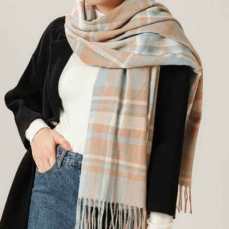 レディース スカーフ 学院風 シンプル カシミヤ風 マフラー 2025秋冬新作 ニット 保温 ショール