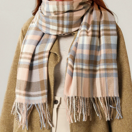 レディース スカーフ 学院風 シンプル カシミヤ風 マフラー 2025秋冬新作 ニット 保温 ショール