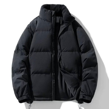 男士立襟ダウンジャケット 国際標準充てん 厚手保温 シンプルファッション ルーズパンクジャケット カップルモデル